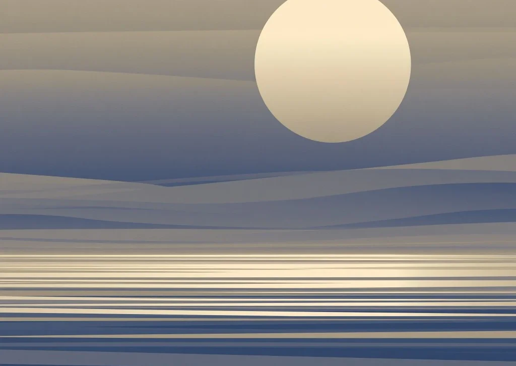 Abstract landscape artwork for STRX integrity economics